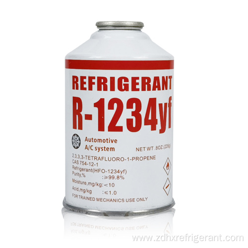 High Quality R1234yf Refrigerant 99.98% Purity 226g